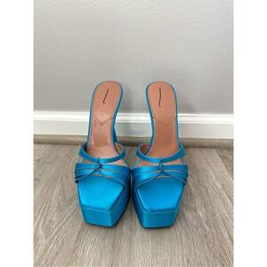D'ACCORI Sienna Satin Platform Mules Size 39.5 $1195